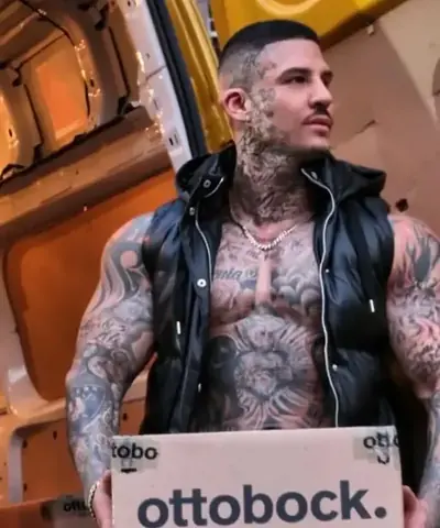 Tattooed delivery male entertainer Los Angeles
